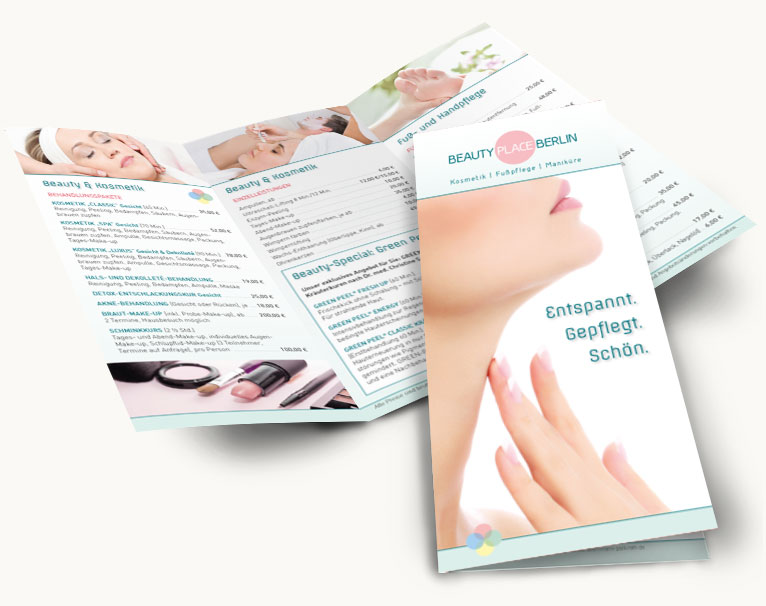 Flyer mit Preisinformationen